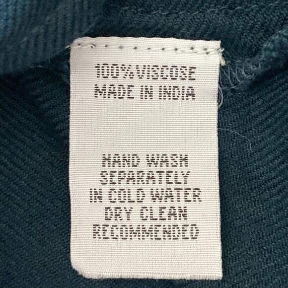 A&A Clothing Inc Button Down Shirt Heavily Embroidered Boho Contemporary SMALL - Picture 8 of 9